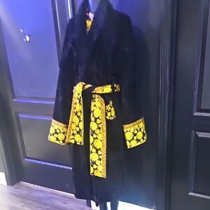 Versace Luxurious Black and Gold Robe